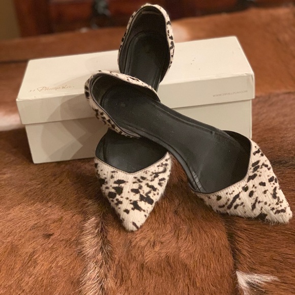 3.1 Phillip Lim Cow Hair Devon D'Orsey Flat - Picture 6 of 6